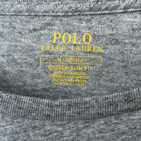 NEW Ralph Lauren Polo Gray Tee - Picture 2 of 4